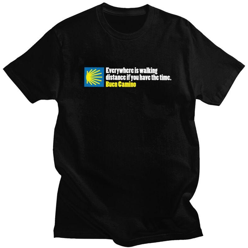 

Custom Buen Camino De Santiago T Shirts Men T-shirt Casual Tee Tops Pure Cotton Oversized Tshirt Gift - Men s Summer Cotton G... 5XL різнокольоровий