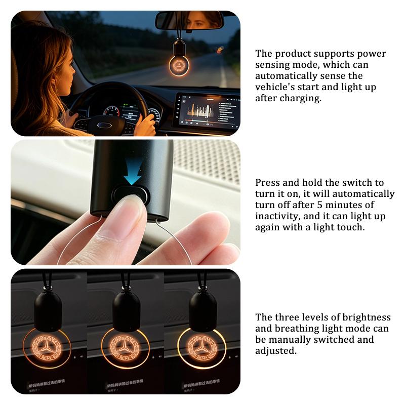 AABIA1 For Benz Car Styling Car Interior Pendant Light Rear View Mirrior Accessories AMG CLA CLS C180 C200 W204 W205 Exclusive A C E R