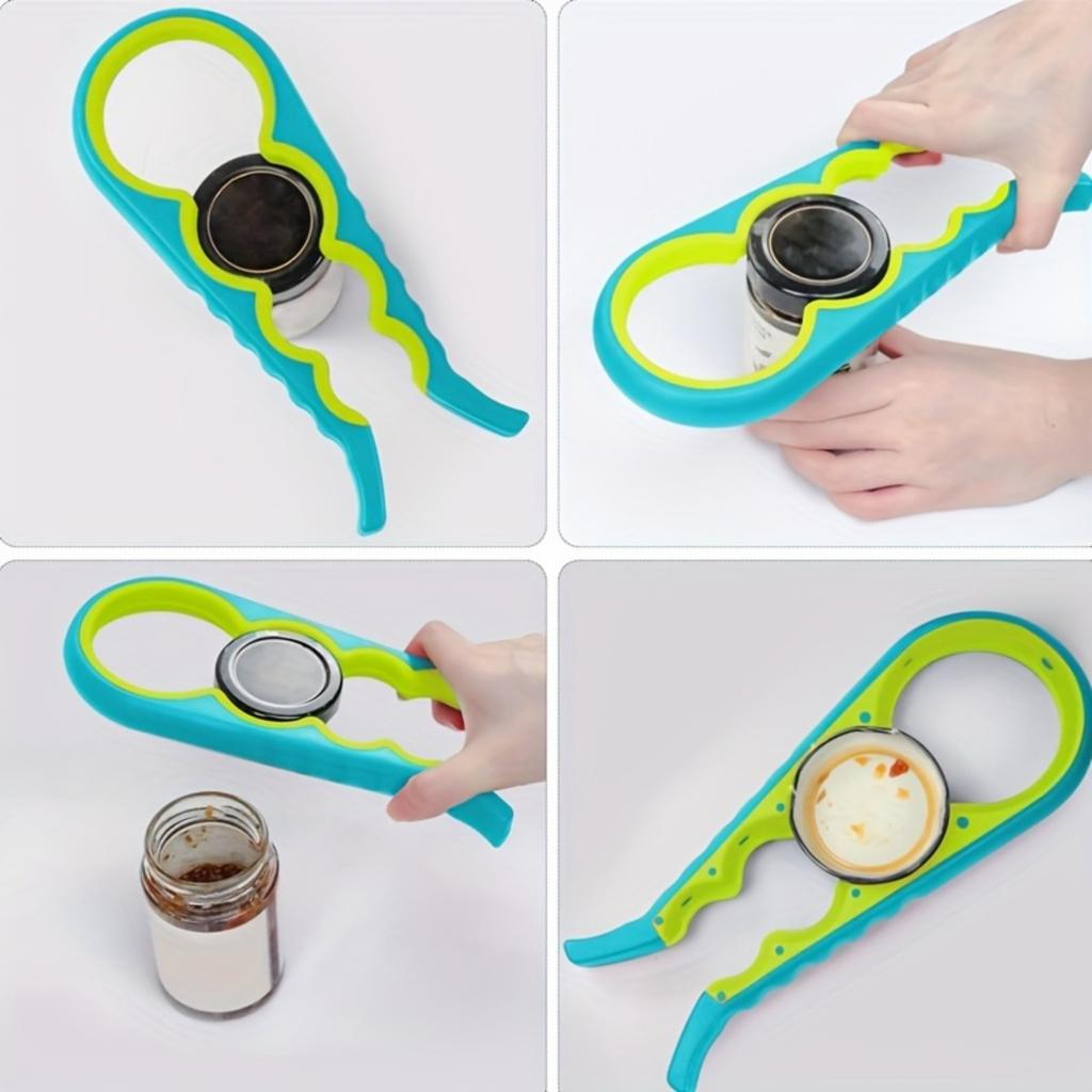 Universal and Easy Bottle Opener, Lid Twisting Device, Can Opener, Household Kitchen Tool, Anti Slip and Labor-saving
