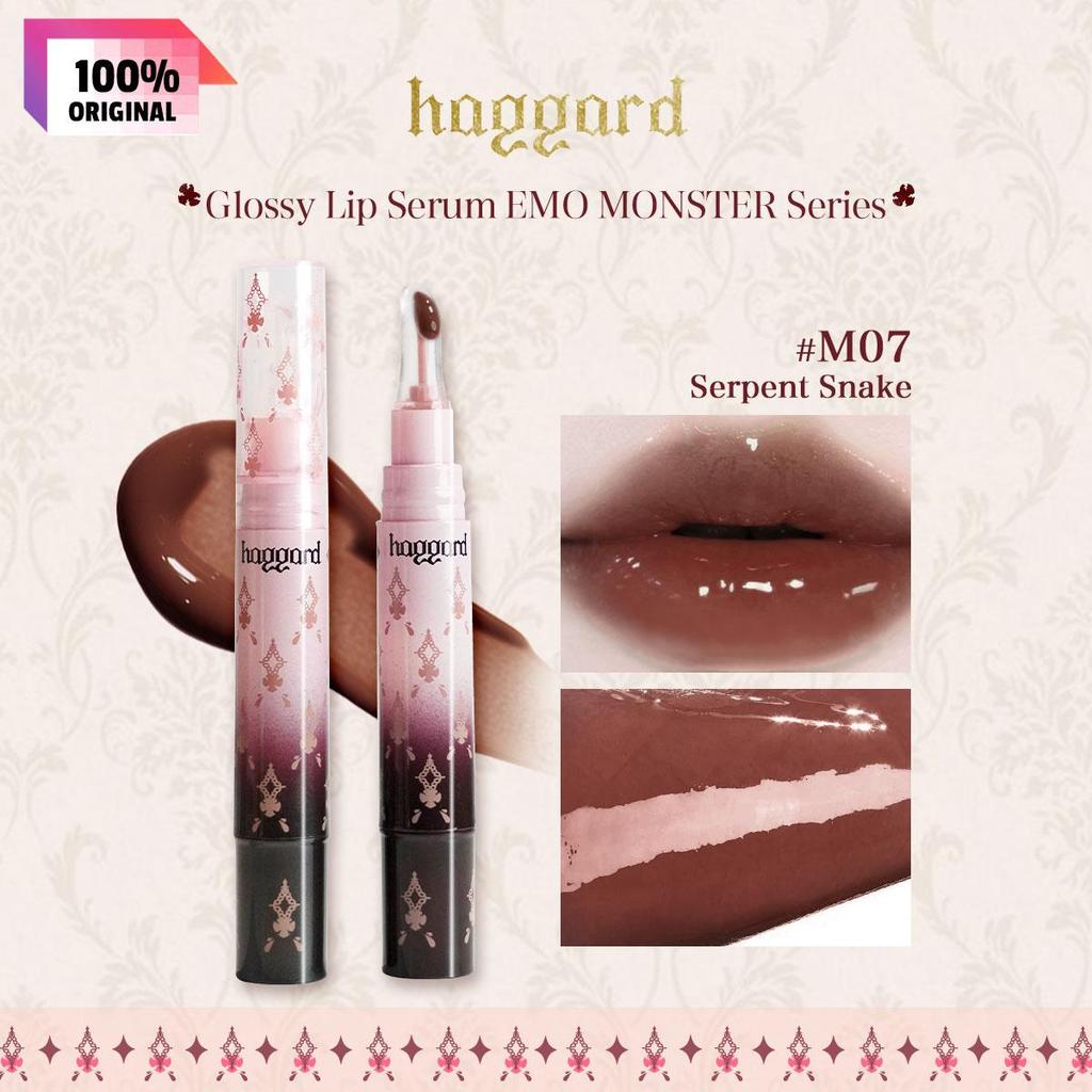 Haggard Glossy Lip Serum EMO MONSTER Series 3.5g/0.12oz (7 Color Options)
