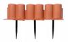 Garden Palisade with IPAL6 Collar | Terracotta