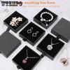 8pcs Jewelry Drawer Boxes Cardboard Display Box Paper Gift Box with Foam Insert Square Treat Boxes Party Favor Box Gift Wrap Box Gift Packaging Box