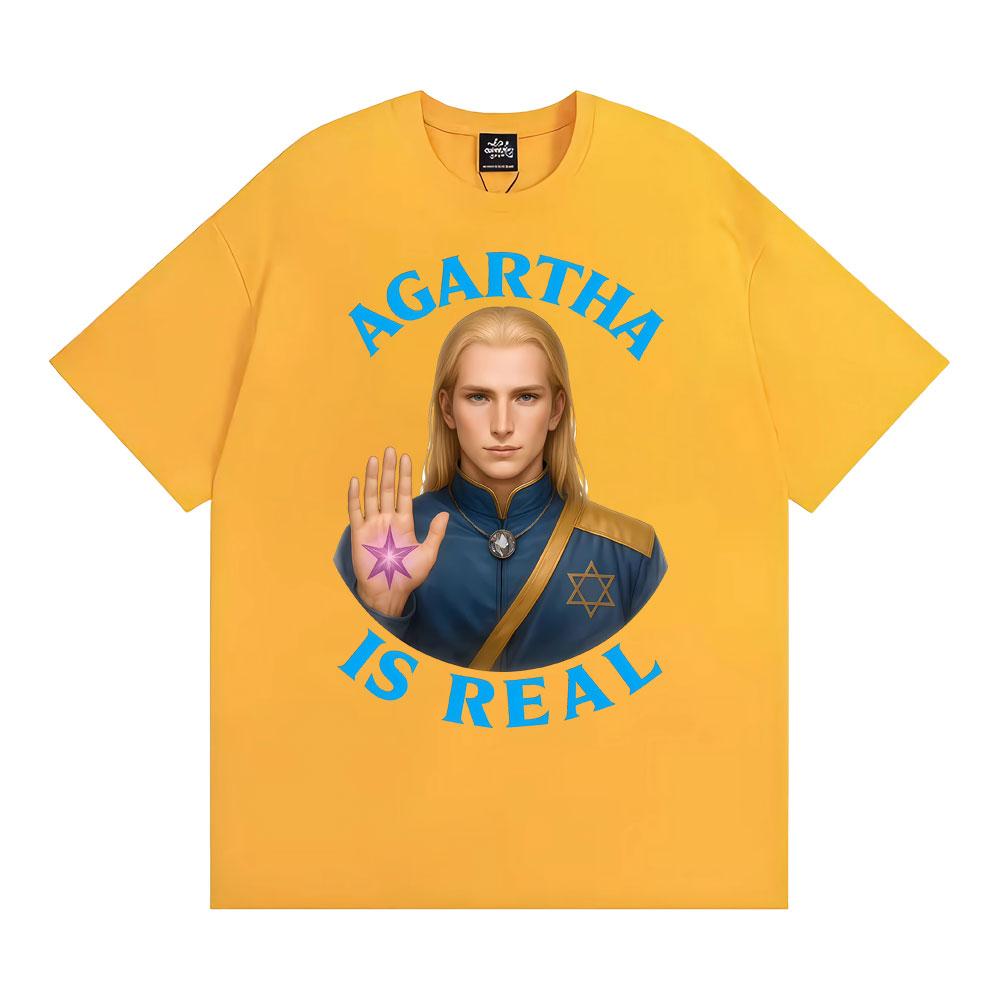 Agartha Is Real Classic Graphic Tshirts Unisex WOMEN Fashion Vintage Short Sleeve T Shirt Summer Oversized Cozy Tshirt Streetwear