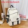 Big Capacity Simple Backpack With Letter Print Design And Waterresistant Fabric