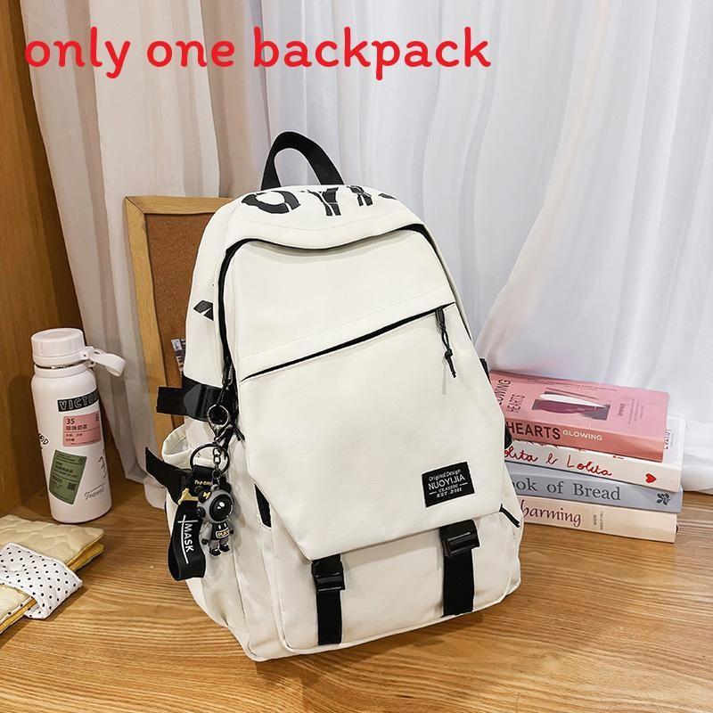 

Capacity Simple Big Backpack With Letter Print Design And Fabric Waterresistant