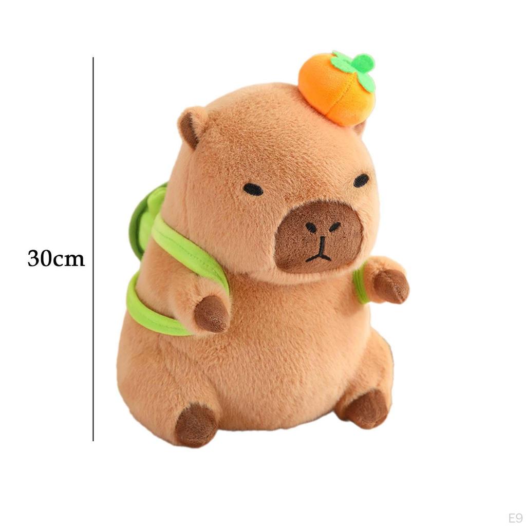 Capybara Plush Toy Cute Stuffed Animal 30cm Comfortable Kids Room Decor Doll