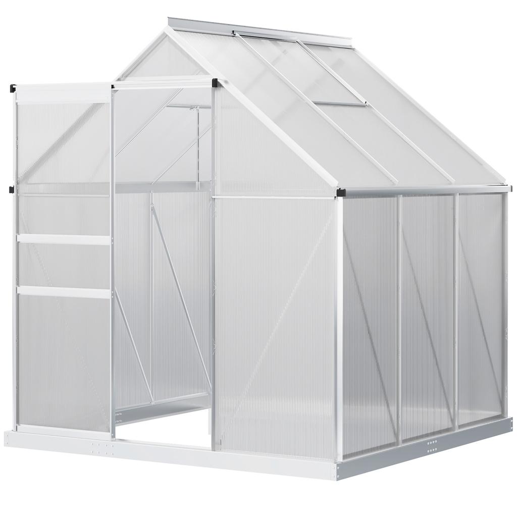 190 X 190cm Walk-In Polycarbonate Greenhouse