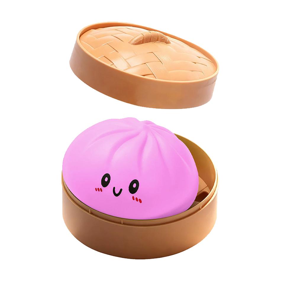 Dumpling Sensory Toy Squishies Pressure Ball High Rebound Soft Pinch Decompression Baozi Modeling Stress Relief Birthday Gifts