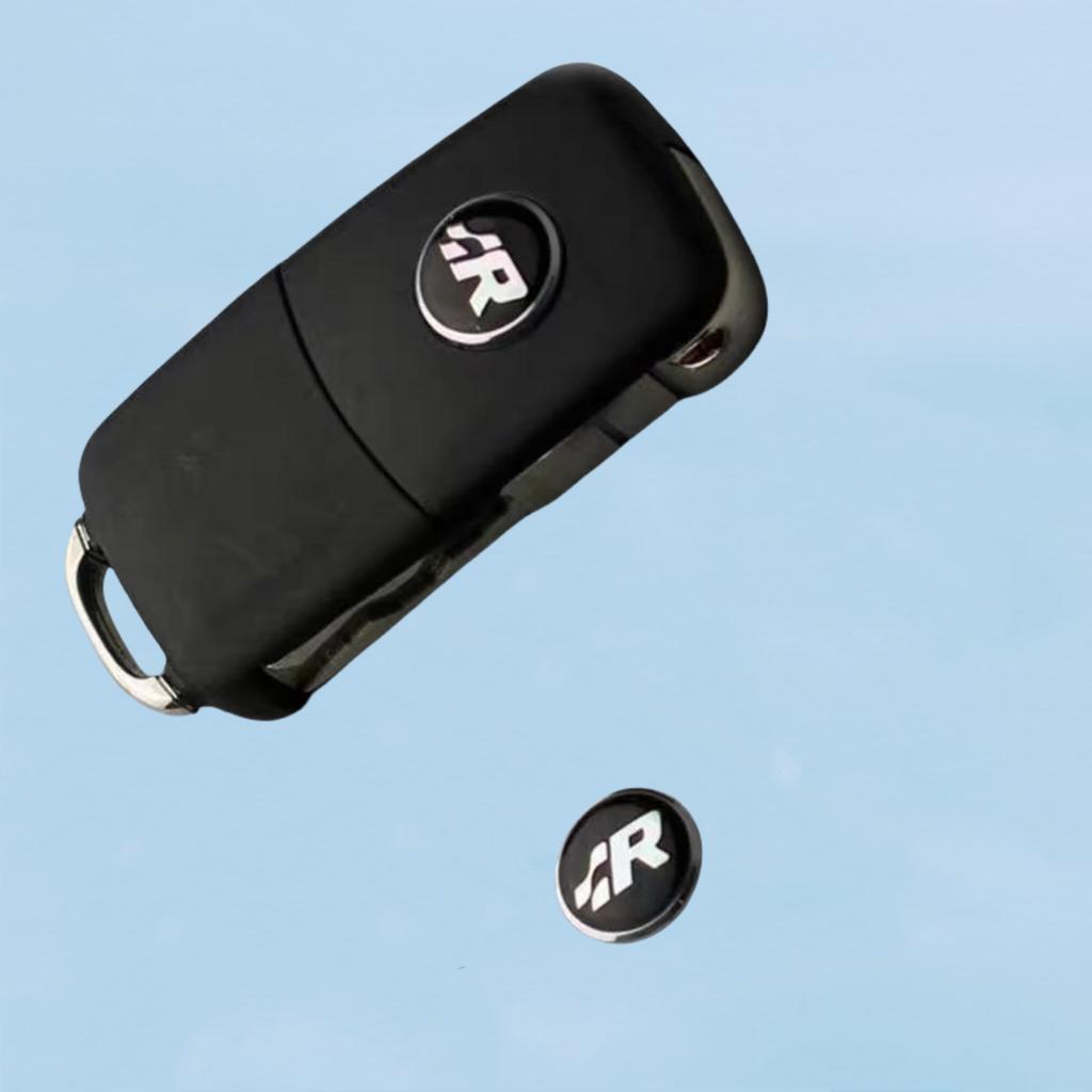 2Pcs Car Key Badge Emblem Badge Sticker for Polo Passat B5 B6 B7 T4 T5 Golf 4 5 6 Tiguan Jetta