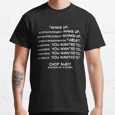 100% algodón verano hombres camisetas sistema de A Down Chop Suey impreso Casual Top camisetas