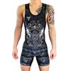 Mens Compression Wrestling Singlet Weightlifting Training Competition Swimwear