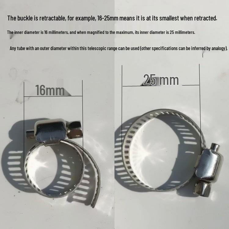 Stainless Steel Hose and Pipe Saddle Clamp Clip for LPG and Water Hoses