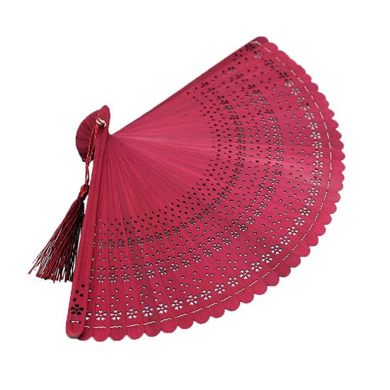 Yousheng Vintage Folding Fan Handmade Bamboo Dance Fan Chinese Style Hollow-out Hand Fan for Dance Performance Summer Daily Outing