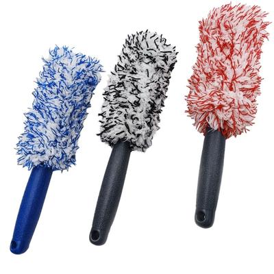 Spazzola Super Morbida per Lavaggio Auto Spazzola Premium per Cerchioni Manico Antiscivolo Facile da Pulire Accessori Strumenti per Cerchi Raggi Interno Ruota
