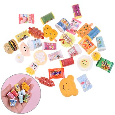 5 pièces 1:12 Maison de Poupée Miniature Résine Nourriture Simulation Snacks Accessoires Jouets pour Enfants