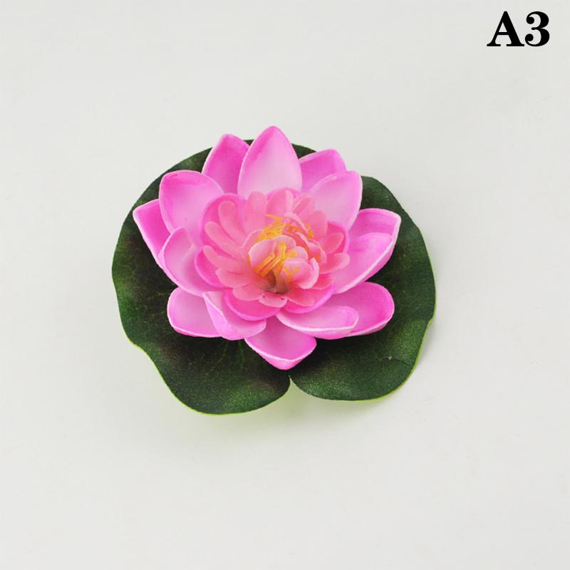 Miniaturowy Lotos Sztuczny Kwiat Pływający Fałszywy Lotos Roślina Realistyczna Lilia Wodna Mikro Krajobraz Do Stawu Ogrodowego Dekoracja Roślin