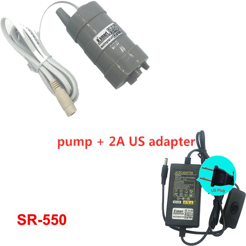 High Lift 5M 12V 24V High Pressure DC Submersible Pump 600L/H 1000L/H Micro Straight Slotted Cutting Rhinestone Pump Customized
