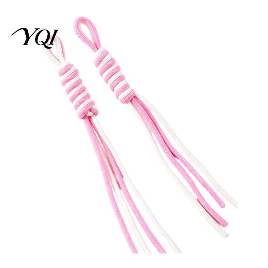 Custom Keychain Findings for Beads 2Pcs Parachute Cord Ropes, Braided Nylon Charms, Colorful Versatile Crafting Supplies DIY Bag Charms Purse Handbag