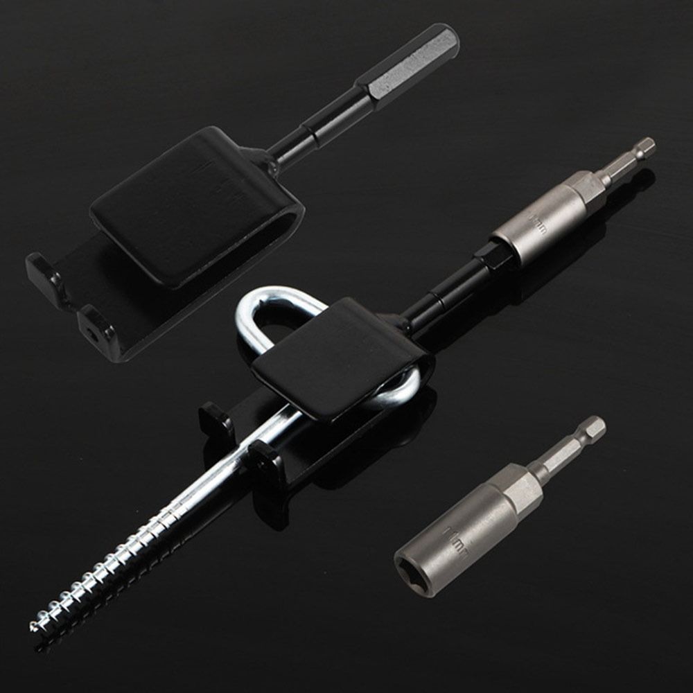 Quick Setup Ice Anchor Drill Adapter Anti-Rust Durable Power Drill Chuck Heavy Duty Ice Fishing Tent Stakes
