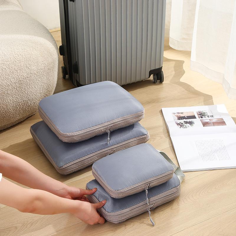 Waterproof Compression Travel & Home Clothing Storage Bag Set - Four Pieces