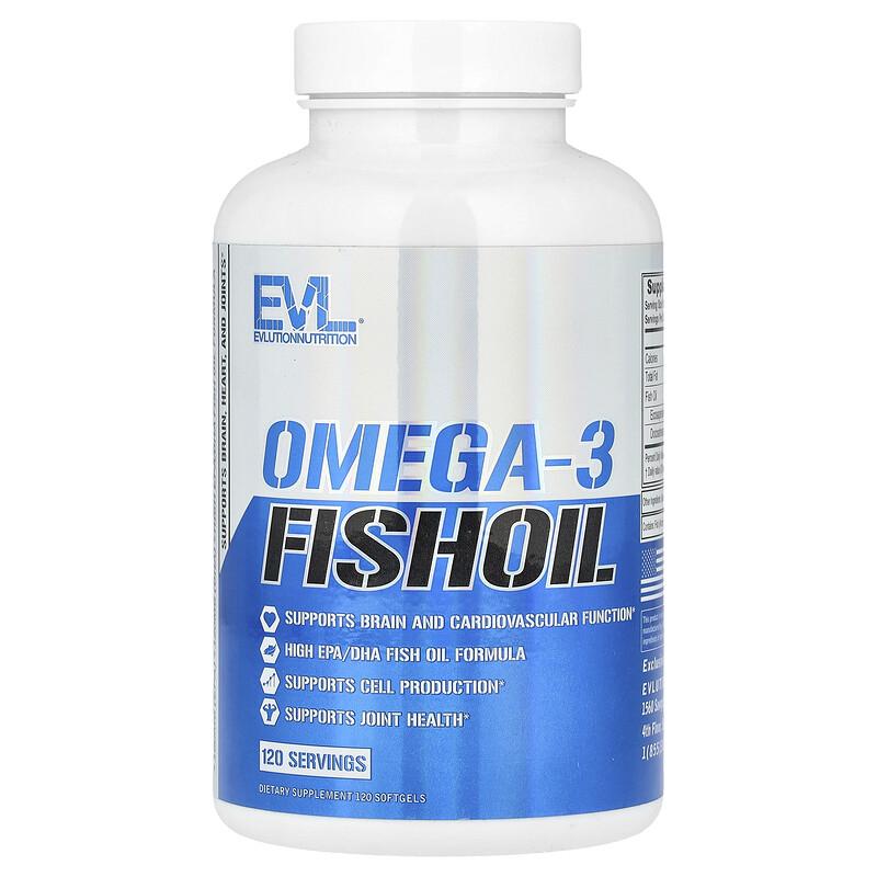 Omega-3 Fish Oil, 1,000 Mg, 120 Softgels