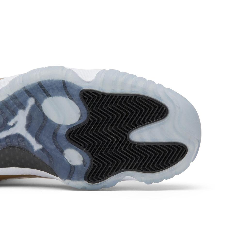 Air Jordan 11 Retro Low 'Closing Ceremony' (Unisex) White / Metallic Gold / Black Vintage Basketball Shoes 528895 103