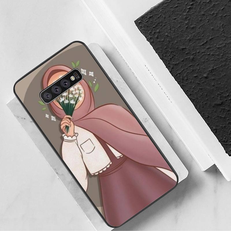 

Чехол для телефона с изображением девушки в хиджабе для Samsung Galaxy S7 Edge Plus S9 S20Plus S20ULTRA S10lite S225G S10 GalaxyS21S30