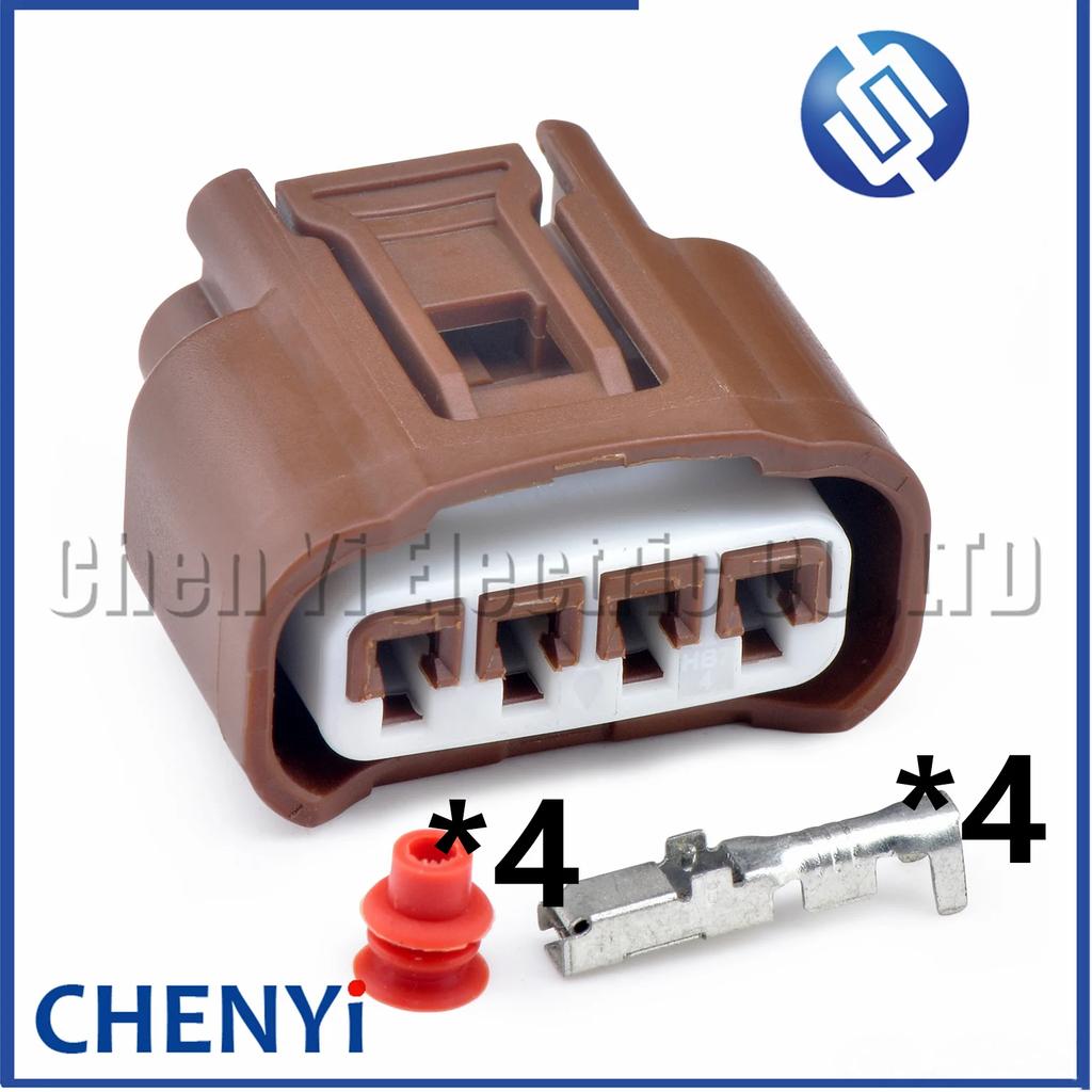 4 Pin Automotive Waterproof Connector Ignition Coil Wire Harness Plug 7283-7449-30 90980-11885 For Toyota Camry Corolla Rav4