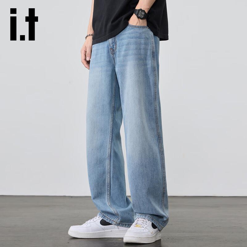 

izzue it Мужские джинсы из тенселя лиоцелла свободного прямого кроя 40