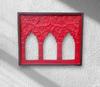 Hand Carved Wooden Jharokha Wall Decor: Hand Painted Indian Frame
