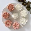 Making Manual Press Flower Pattern Pastry Tool Cookie Stamps Mooncake Press Sakura Mooncake Mold