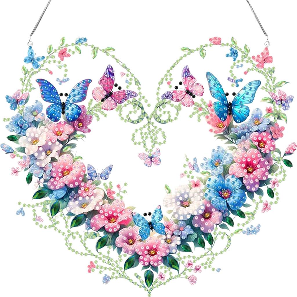 DIY 2D Flat Acrylic Special Shaped Diamond Art Pendant for Home Decoration and Gift