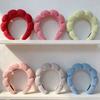 No-slip Sponge Puffy Makeup Spa Headband Twisted Bubble Washing Face Hair Band Set of 3 for Women Fabric