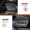 For Hummer EV Accessories Seat Adjustment Button Cover Trim Real Carbon Fiber Car Front Seats Button Switch Panel Decorative Frame Interior for