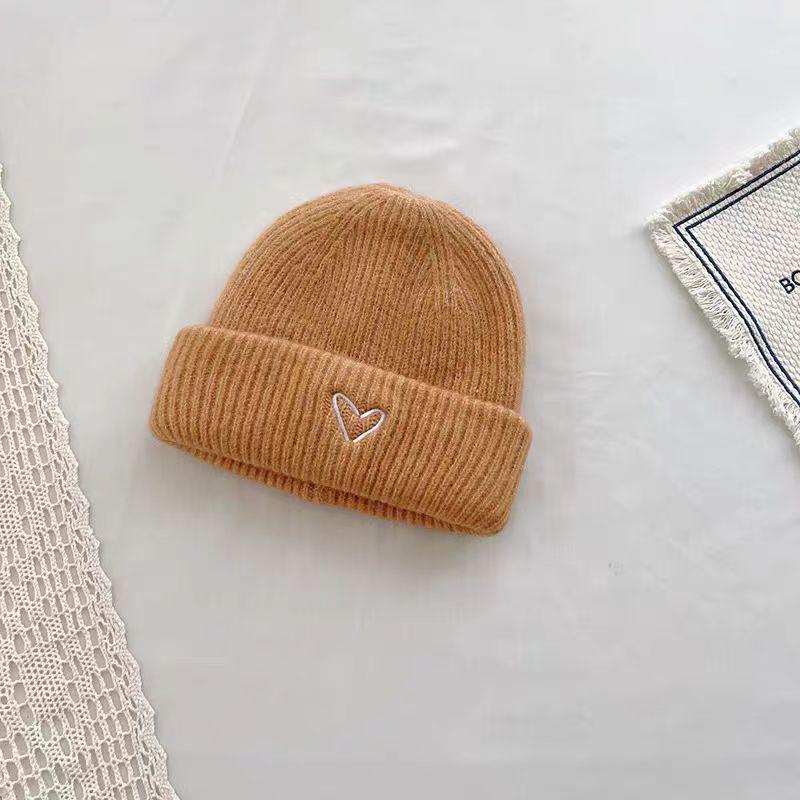 Children's Two-Piece Knit Hat & Scarf Set - Warm Wool, Autumn/Winter, Korean Style for Boys & Girls.