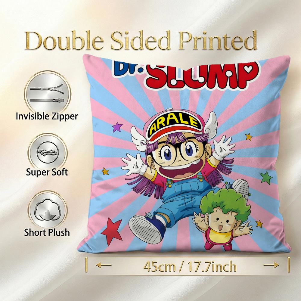 Kawaii Dr. Slump Cushion Cover Cushion Cover Set 4Pcs 50X50 45X45 40X40 Pillowcase Decorative Sofa Home Decor