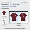 210g Pure Cotton Double Yarn Logo T-Shirt, Short-Sleeve Round Neck, Customizable Class Uniform or Advertising Shirt.