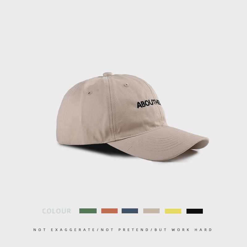 

Hat Female Summer Korean Style Trendy Minimalist Letter Embroider Baseball Cap Outdoor Sun Protection Sun Hat Peaked Cap Trend A17205ABOUT beige Adjustable