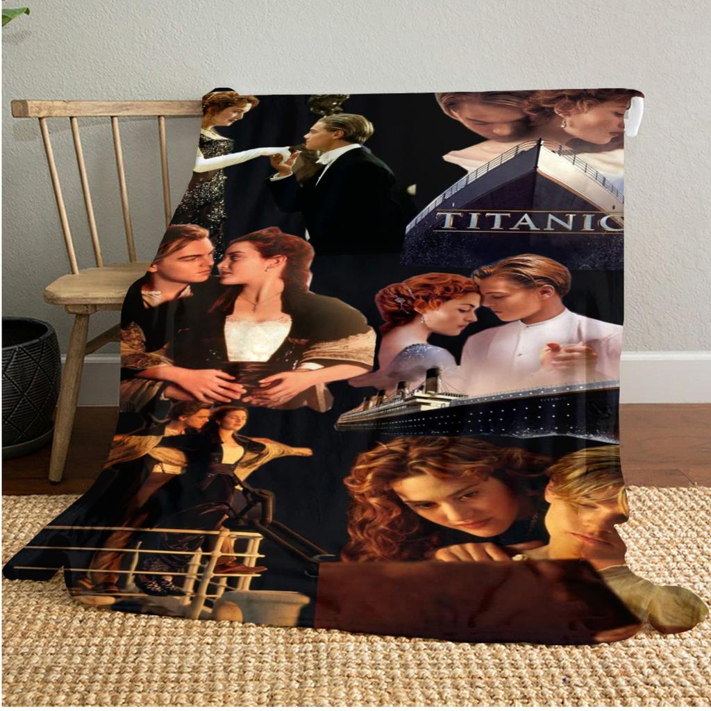 Titanic  Plush Blanket Soft Comfortable All Seasons Blanket Sofa Office Naps Blanket Outdoor Travel Throw Perfect Gift