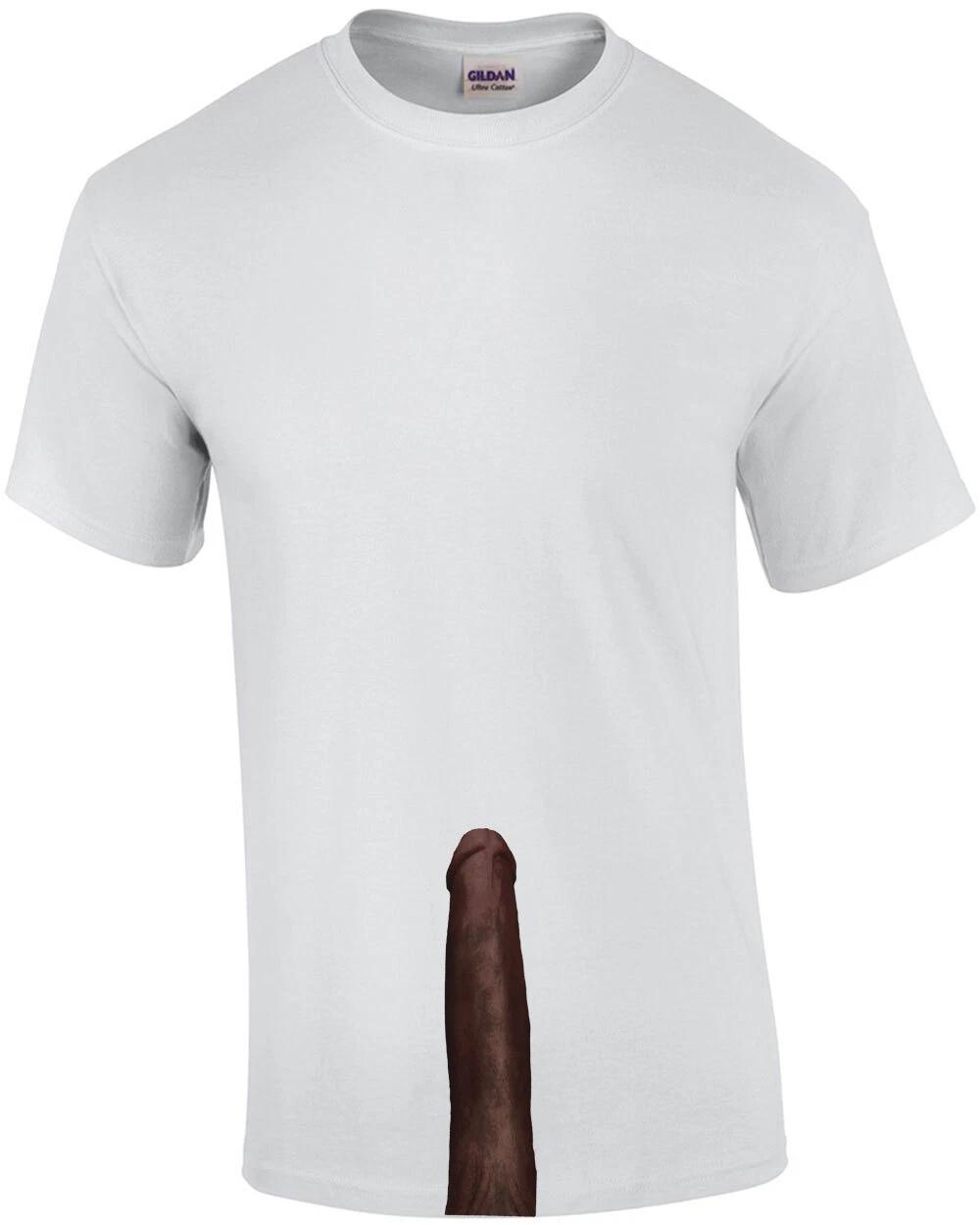 Schwarzes Penis Shirt T-Shirt 4XL
