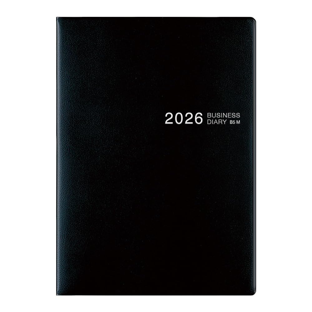 

Midori Business 22424006 December Diary, 2026, B5, Monthly, Black, (Starts 2025)