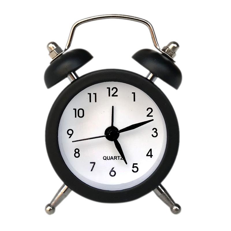 Mini Metal Alarm Clock Cute Creative Student Children's Small Alarm Clock Exchangeable Clock Face