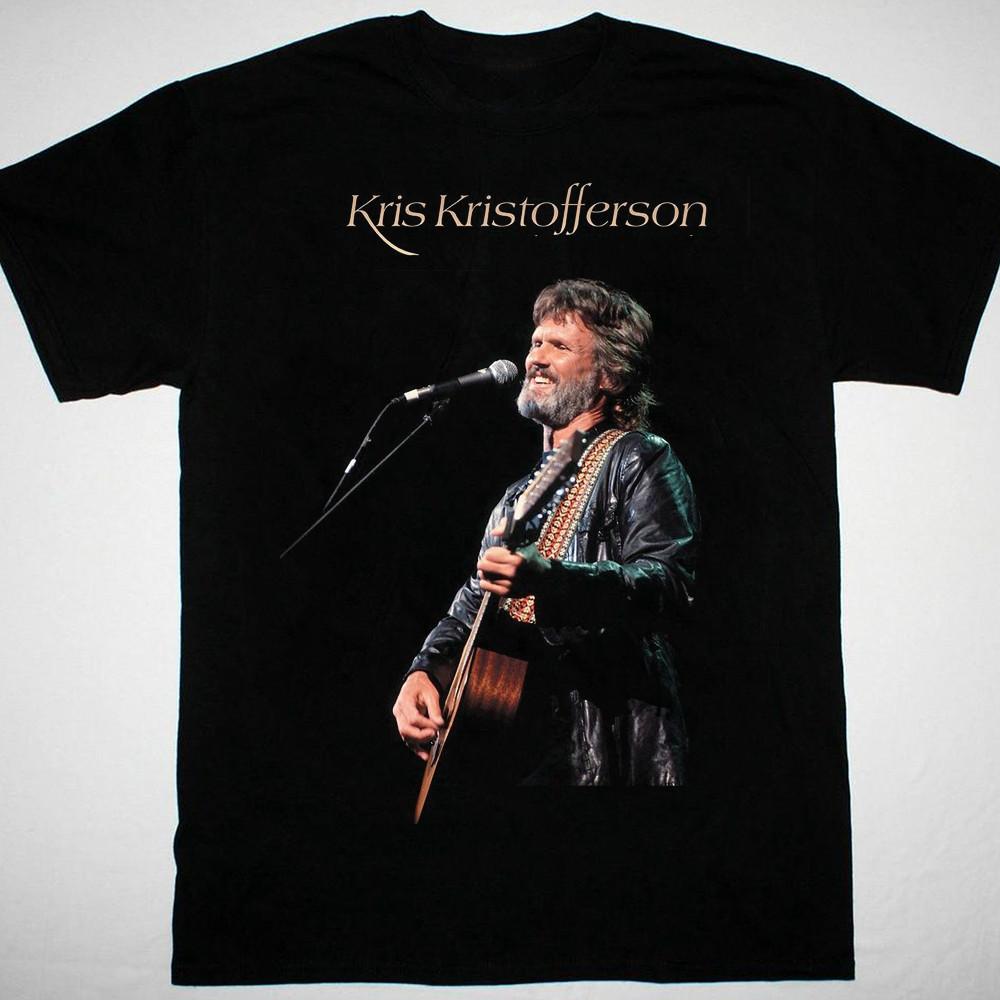 

SALE HOT NEW Kris Kristofferson guitar black T-shirt short sleeve All sizes Unisex T-Shirt XXXL