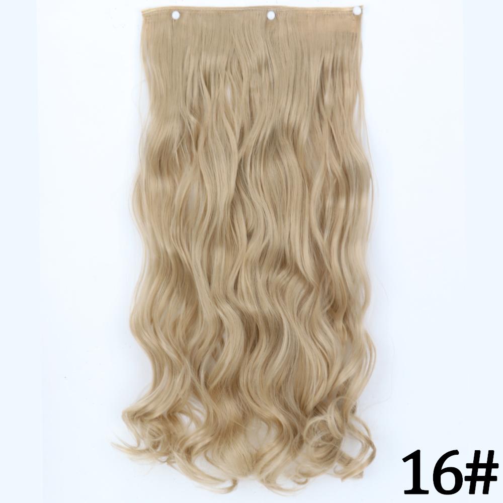 MERISIHAIR Women Fashion Long Straight Synthetic Fiber Hair Extensions 5 Clips Invisible Hairpiece for Daily Wear