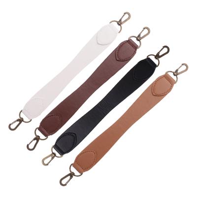 PU Leather Short Handbag Strap Replacement Purse Handle Holder 29cm Black