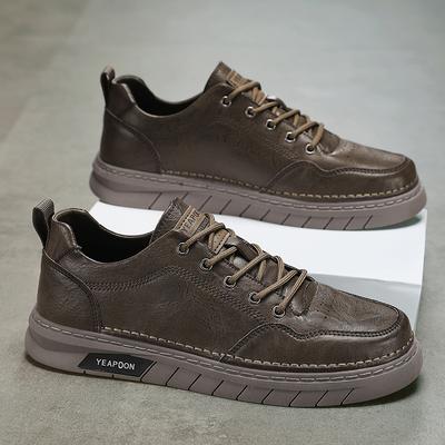 Leather Men Shoes Handmade Breathable Mens Casual Shoes Comfortable Men Walking Sneakers Luxury  Boat Shoes Plus Size 39-44