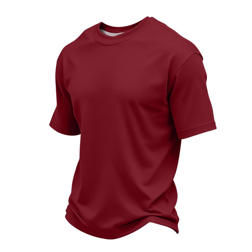 Men's Casual Round Neck Lightweight Breathable Short-Sleeve Top