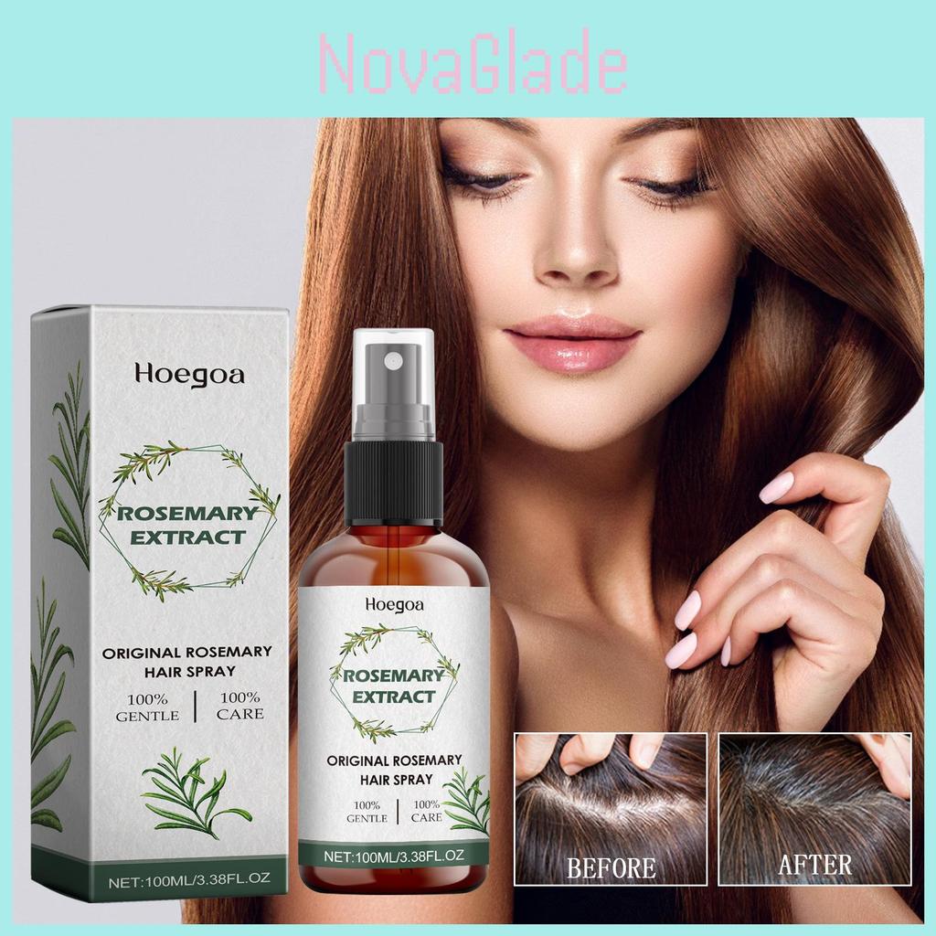 Hoegoa Rosemary Hair Care Spray For Nourishing Scalp And Thickening Dark Hair 100ml