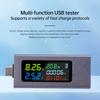 USB+Type-C Multifunktions-Spannungs-/Strom-/Leistungsmesser IPS Farbdisplay Kapazitätstester Unterstützung PD3.0/PPS/QC3.0/AFC/PE