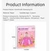 Creative Fairy Tale Hand Poke Painting Puzzle Dress Up Sticker Book Fabric Art Craze Poke Art  Kids